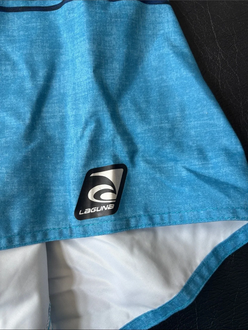 Laguna B Blue Striped Men's Swim Trunks